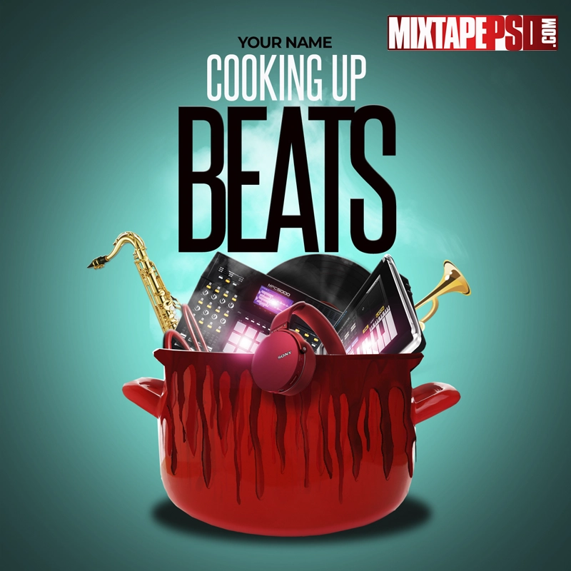 Mixtape PSD Template Cooking Beats 2