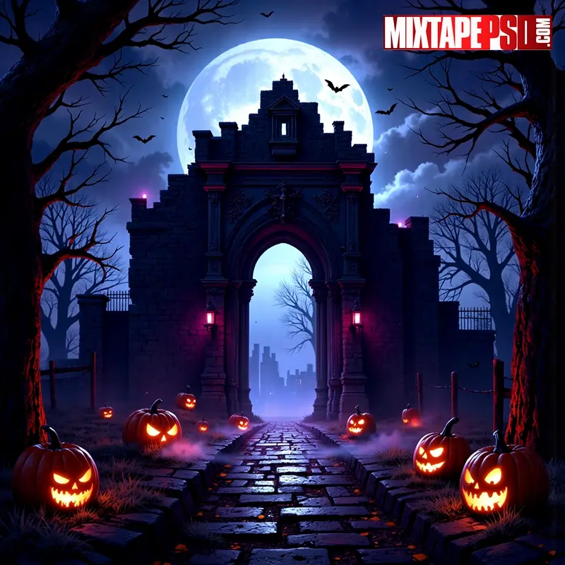 Scary Halloween Club Flyer Background  5