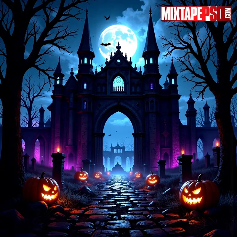 Scary Halloween Club Flyer Background  8