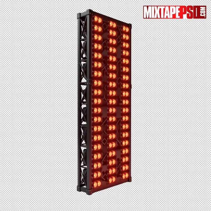 Stage Truss with Amber LED Panels PNG 42