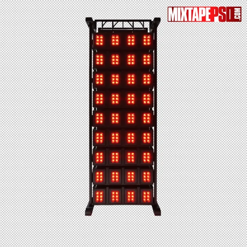 Stage Truss with Amber LED Panels PNG 44