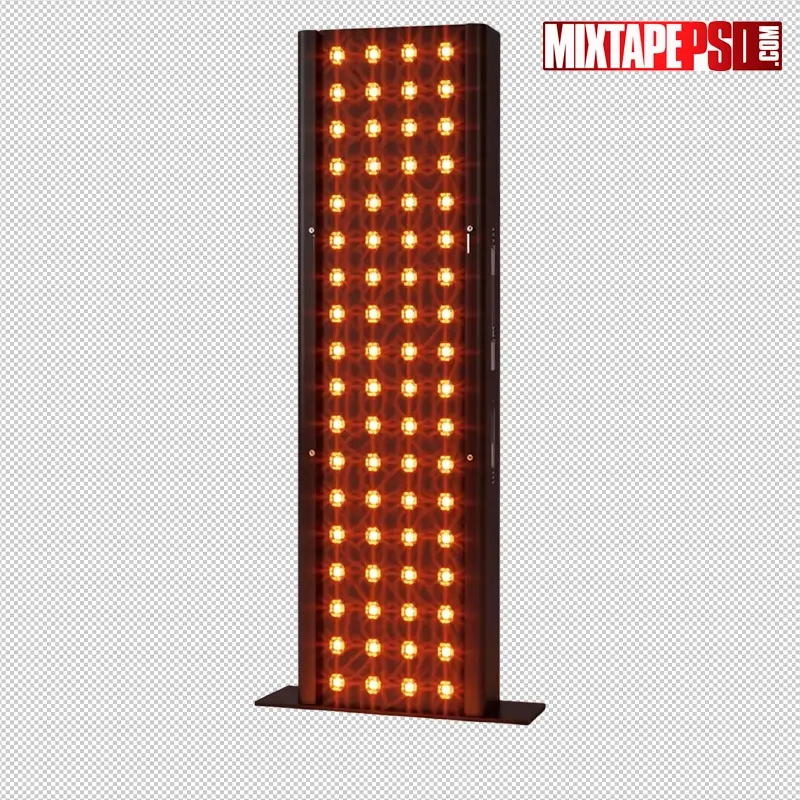 Stage Truss with Amber LED Panels PNG 45