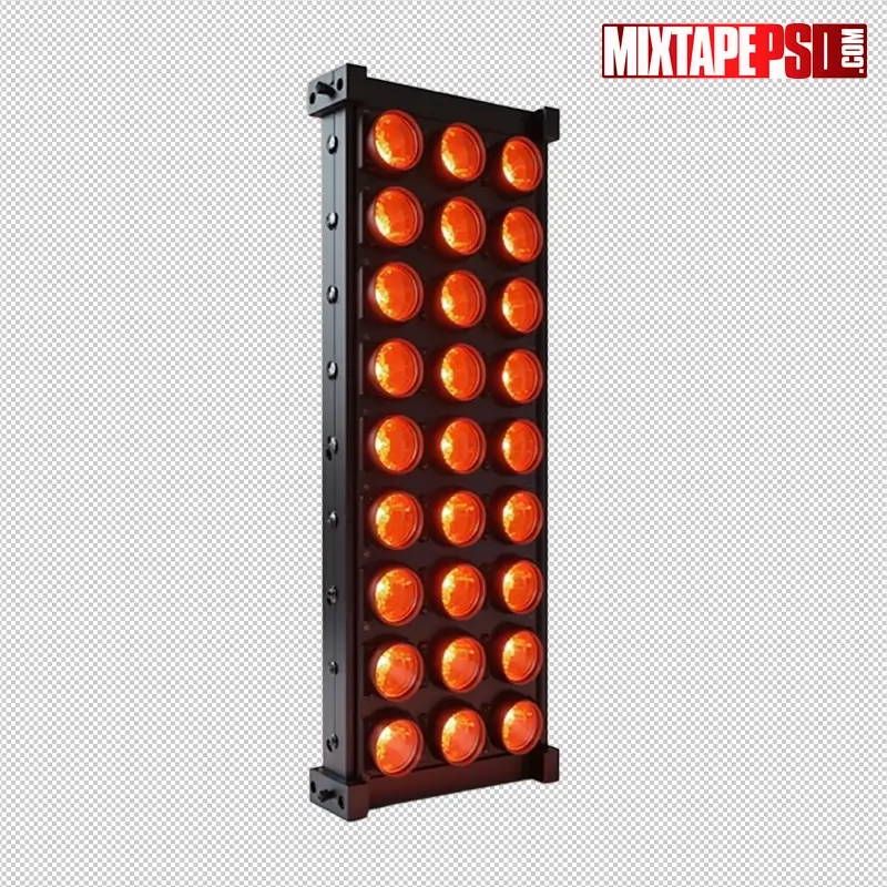 Stage Truss with Amber LED Panels PNG 47